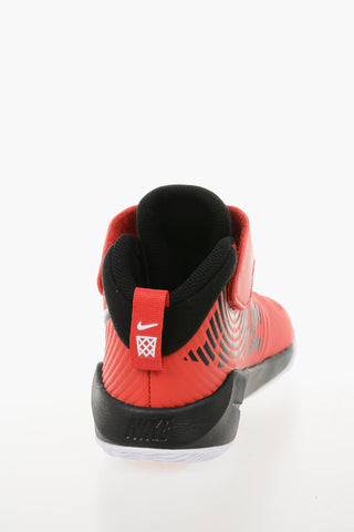 High-top Sneakers TEAM HUSTLE D 9 (PS) in Pelle e Tessuto con Chiusura Velcro