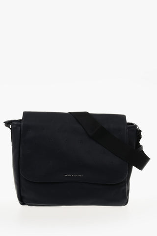 ARMANI EXCHANGE Monogram Embroidered Ecoletaher Messenger Bag