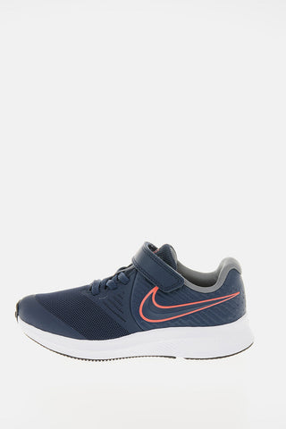 Leather and Fabric  NIKE STAR RUNNER 2 (PSV) Sneakers with Touch Strap