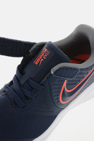 Leather and Fabric  NIKE STAR RUNNER 2 (PSV) Sneakers with Touch Strap