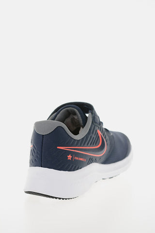 Leather and Fabric  NIKE STAR RUNNER 2 (PSV) Sneakers with Touch Strap
