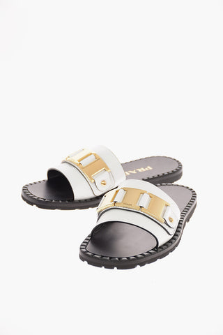 Slides in Pelle con Applicazione Contrasto 