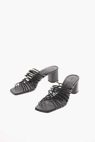 7cm leather PEARL Mules