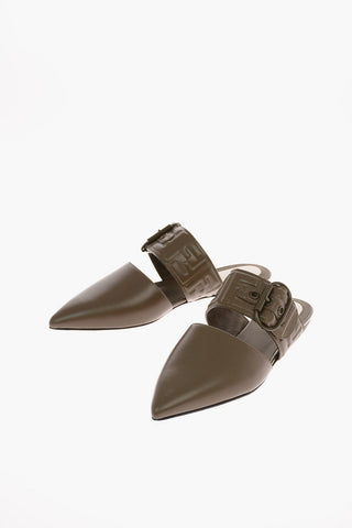 leather Point Toe Mules