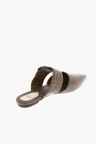 leather Point Toe Mules