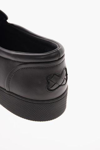 Braided leather Slip on sneakers