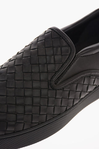 Braided leather Slip on sneakers
