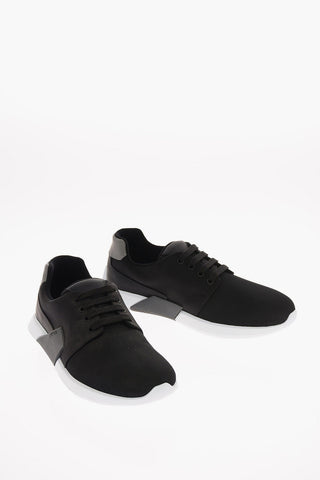 Leather Mesh Sneakers