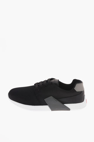 Leather Mesh Sneakers