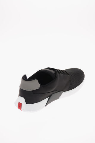 Leather Mesh Sneakers