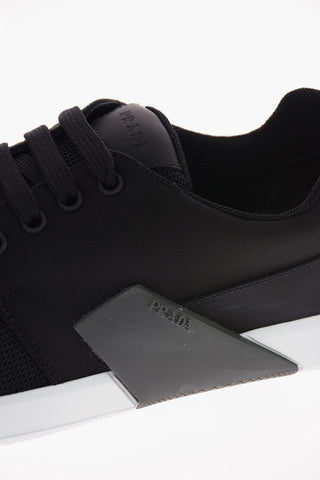 Leather Mesh Sneakers