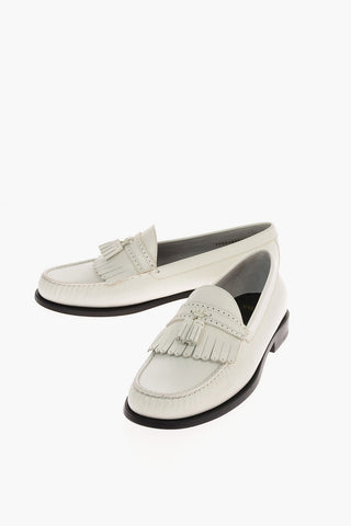 leather MAILLONS TRIOMPLE Kiltie loafers