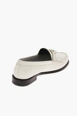 leather MAILLONS TRIOMPLE Kiltie loafers