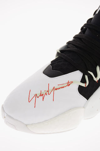 ADIDAS Leather and Fabric  Y-3 BYW BALL High-top Sneakers