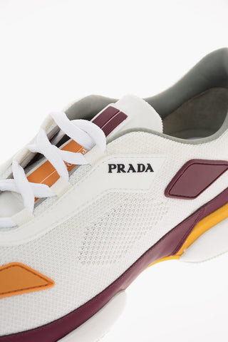 Mesh Sneakers with Leather Details