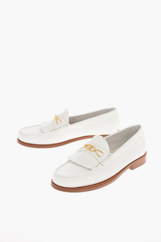 leather MAILLONS TRIOMPLE Kiltie loafers
