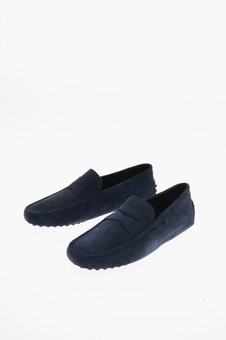 Penny loafer in camoscio