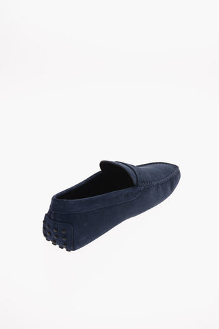 Penny loafer in camoscio
