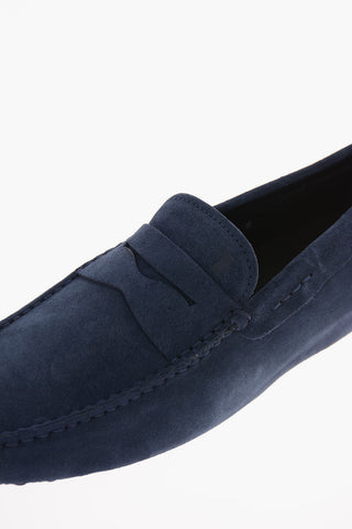 Penny loafer in camoscio