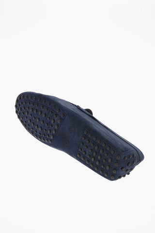Penny loafer in camoscio