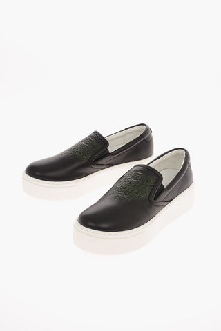 leather Slip on sneakers