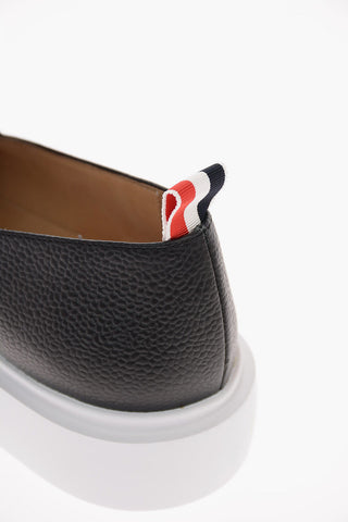 Textured Leather Penny loafers