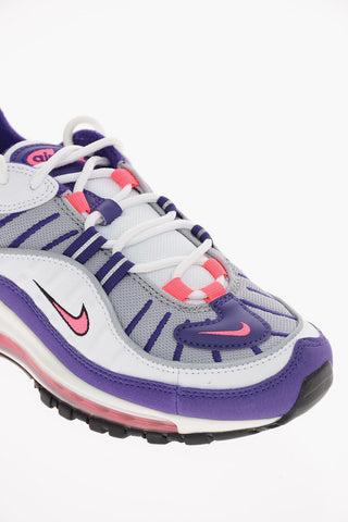 Sneaker W AIR MAX 98 ecopelle e Tessuto con Suola Air Bubble
