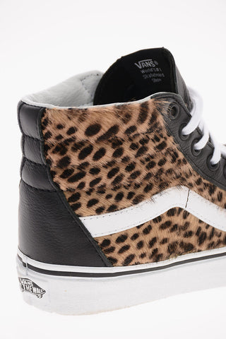 leather SK8-HI REISSUE High-top Sneakers with Ponyskin Details