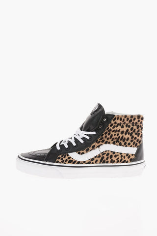 leather SK8-HI REISSUE High-top Sneakers with Ponyskin Details