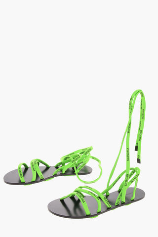 Logo Lace-up sandals