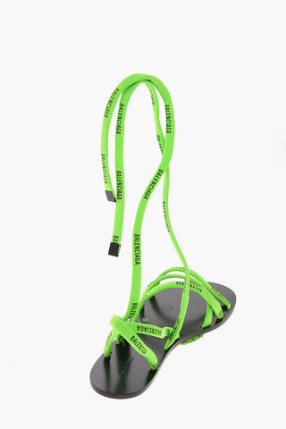 Logo Lace-up sandals
