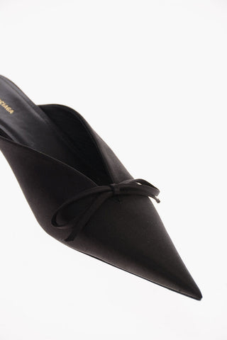 5cm satin Point Toe Mules