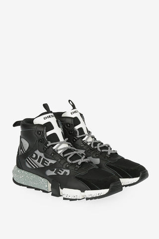 Faux Leather and Fabric Printed S-PADOLA Sneaker