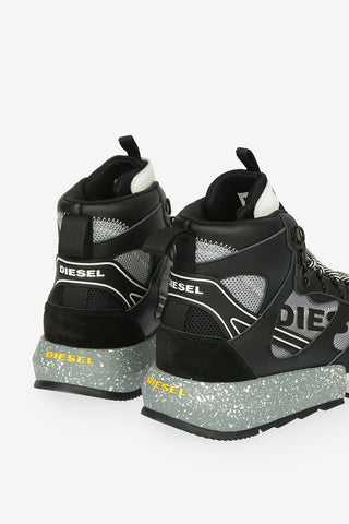 Faux Leather and Fabric Printed S-PADOLA Sneaker