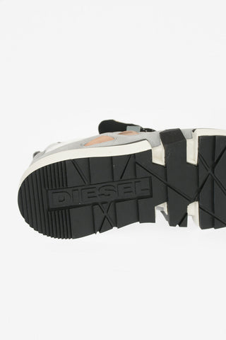 Leather and Fabric H-PADOLA Sneaker