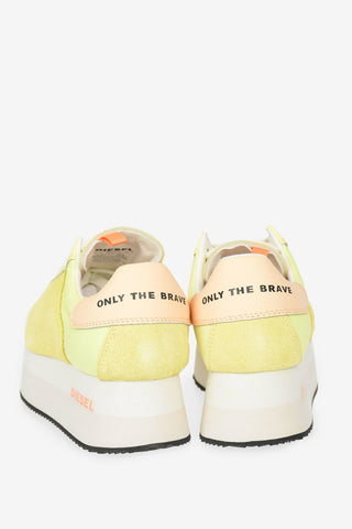 4cm Suede Leather and Fabric S-PYAVE Sneaker with Wedge