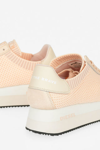 Sneaker S-PYAVE in Pelle e Tessuto con Zeppa 4cm