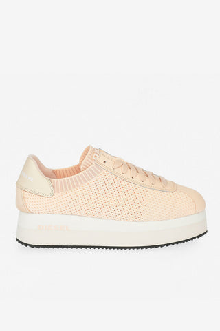 Sneaker S-PYAVE in Pelle e Tessuto con Zeppa 4cm
