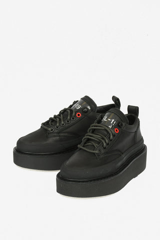 6 cm Leather H-SCIROCCO Sneakers with Wedge