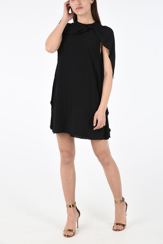 Blend Silk Draped Dress 