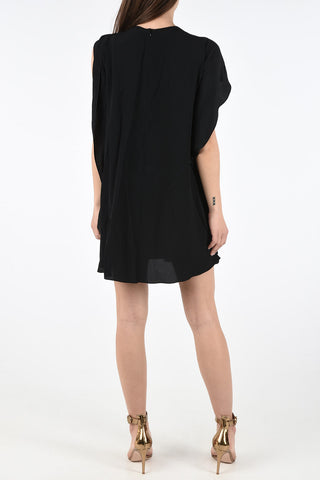 Blend Silk Draped Dress 