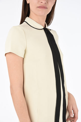 Short Sleeve Mini Dress with Bow 