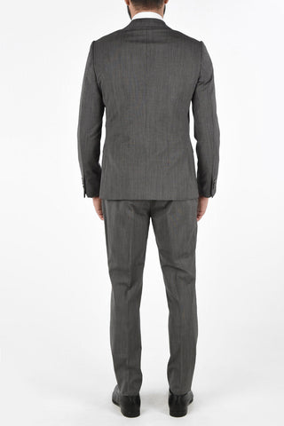 ZZEGNA Lined Twill Suit with Flap Pockets