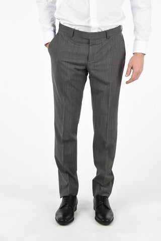 ZZEGNA Lined Twill Suit with Flap Pockets