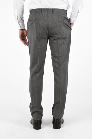 ZZEGNA Lined Twill Suit with Flap Pockets