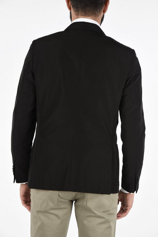 ZZEGNA Fabric Notch Lapel Blazer