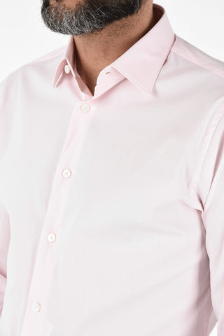 ZZEGNA Camicia Collo Francese in Cotone Stretch