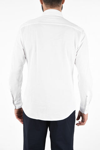 ZZEGNA Camicia Collo Francese in Cotone 