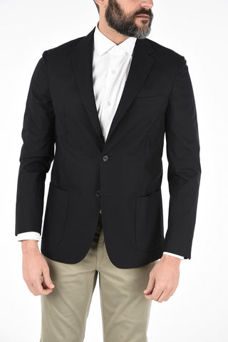 ZZEGNA Unlined Blazer with Patch Pockets 