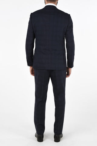 ZZEGNA Checked Suit with Flap Pockets